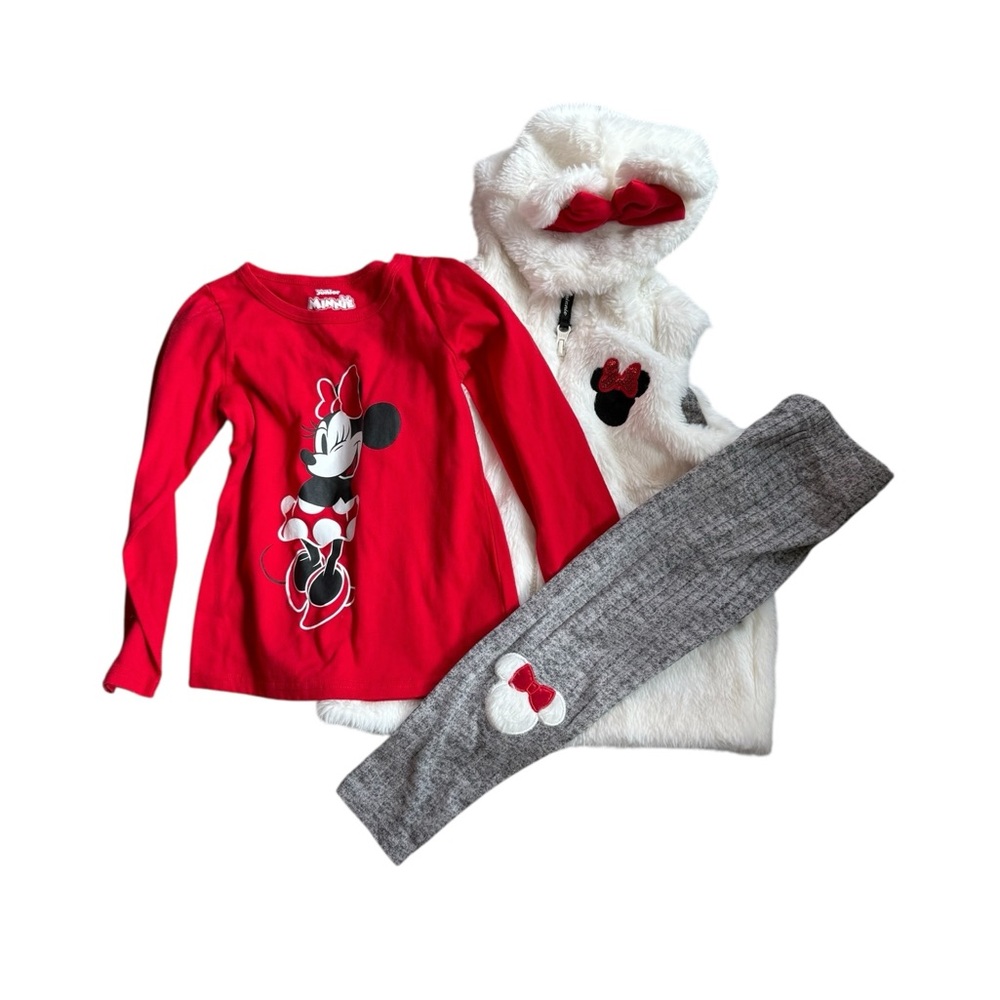 Disney Minnie Mouse Red T-Shirt vest and pants set